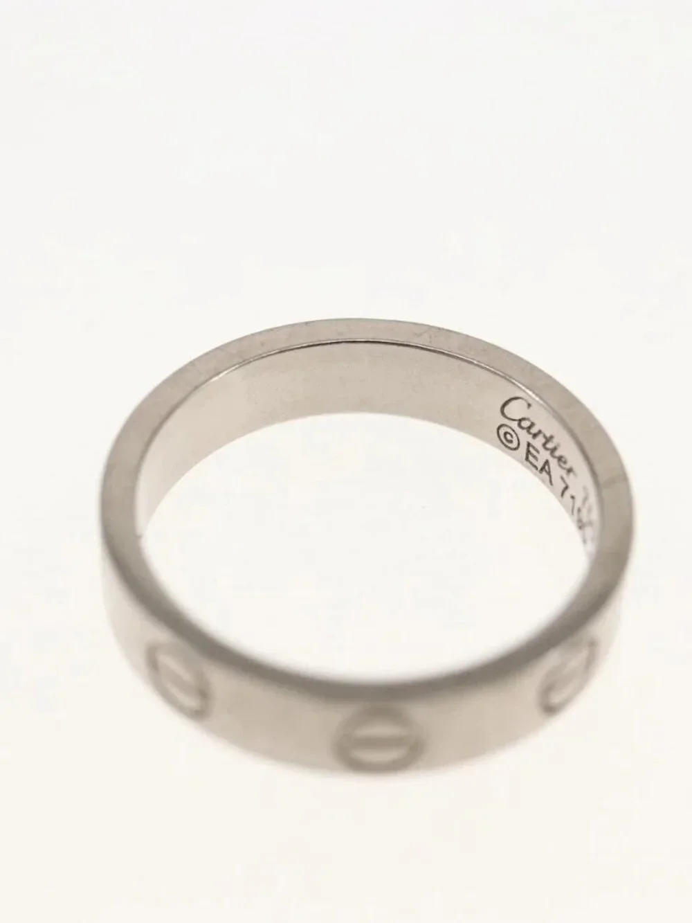 CARTIER Mini Love Ring 18K Gold(750) Silver Auth 162882SM